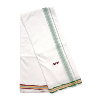 EXD780 Exclusive Dhoties Pure cotton dhoti with thick fabric and the border design differs size 2.5 Mtrs (5 Mulam)…