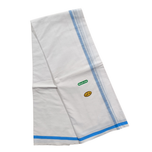 EXD781 Exclusive Dhoties Pure cotton dhoti with thick fabric and the border design differs size 2.25 Mtrs (4.50 Mulam)…