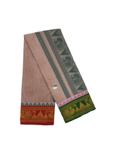 Exclusive Dhoties Pure Cotton Dhoti With 5" Designe Munthi with 5" Jaquard Border Size 9x5(4.1 Mtrs Dhoti +2.50 Mtrs Angavastram)