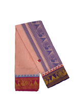 Exclusive Dhoties Pure Cotton Dhoti With 5" Designe Munthi with 5" Jaquard Border Size 9x5(4.1 Mtrs Dhoti +2.50 Mtrs Angavastram)