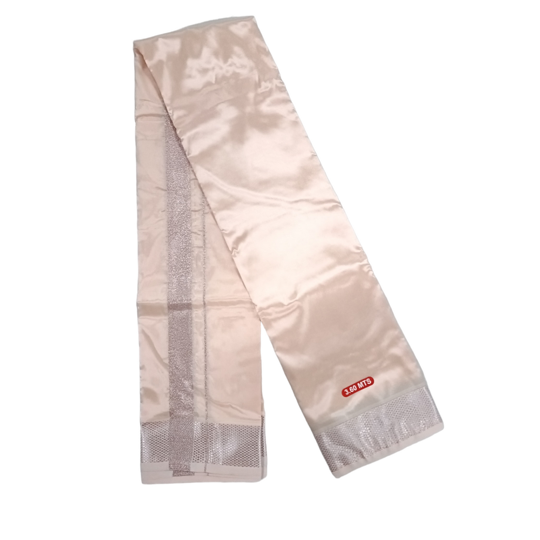 Exclusive Dhoties Art silk Rose gold dhoti with 2