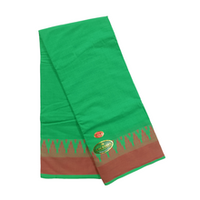 EXD755 Exclusive Dhoties Pure cotton color dhoti with plain thalampoo tower border in size 9x5 (4 Mtrs Dhoti + 2 Mtrs Angavastram)…