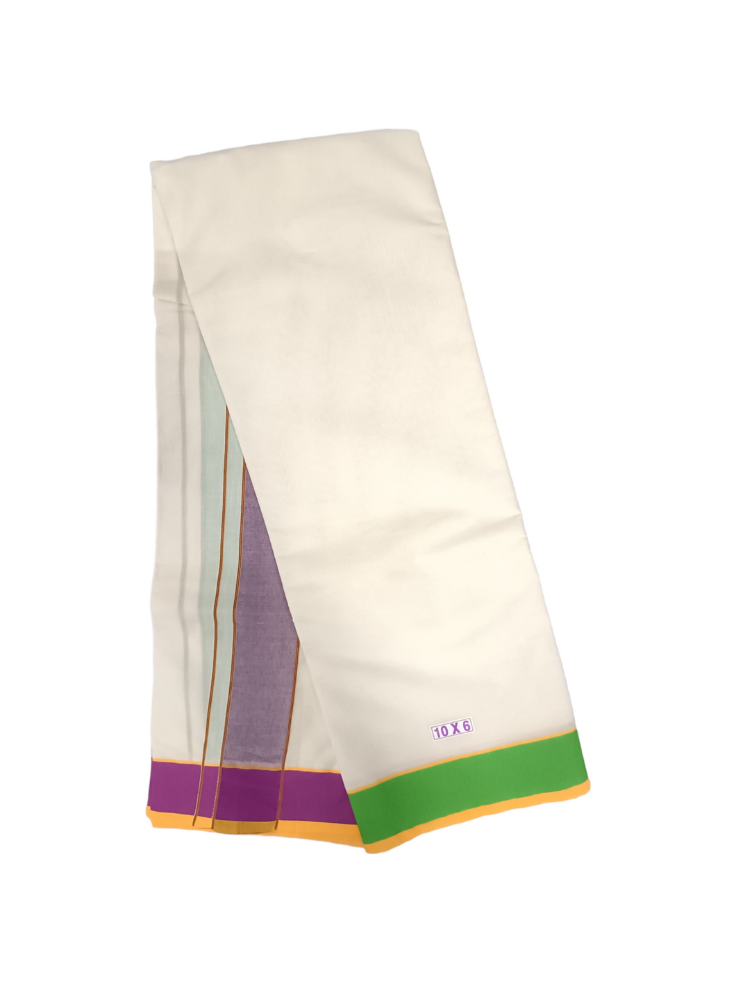 EXD789 Exclusive Dhoties Half white pure cotton Dhoti with 2