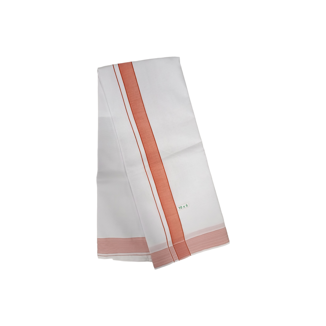 Exclusive Dhoties white mixed cotton Dhoti with 2