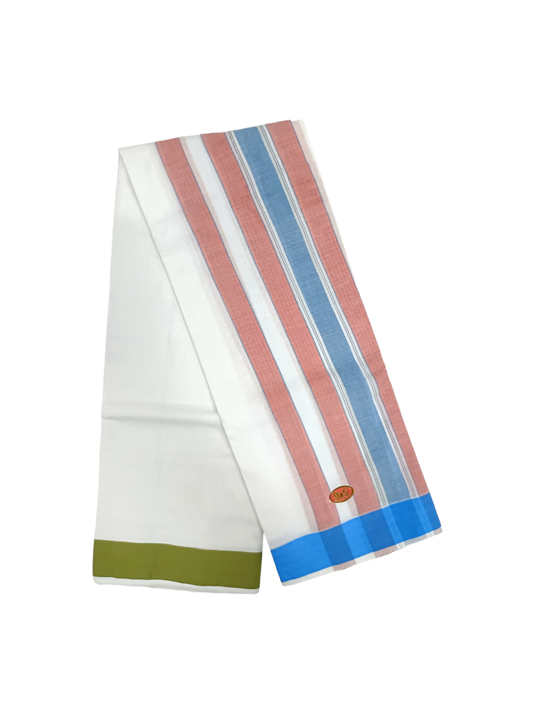 EXD799 Exclusive Dhoties 100% Pure cotton dhoti half white with 2