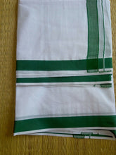 EXD015 Men's Traditional Dhoti With Cotton Border / Unbleach / Bleach Dhoti Size Mulam 9X5 (or) 4.15 Mtr Dhoti with 2.30 Mtr Angavastram