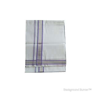 EXD206 Mens Trendy Dhoti With Velcro and Pocket on Bleach Dhoti Size 4 Mulam / 2 Mtr