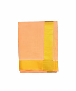 EXD388 Men's Traditional Dhoti With Zari Border on Colour  Dhoti Size Mulam 9X5 (or) 4.15 Mtr Dhoti with 2.30 Mtr Angavastram