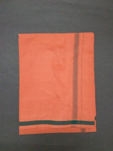 EXD391 Men's Trendy Border Dhoti With Velcro and Pocket on Colour Dhoti Size 4 Mulam / 2 Mtr