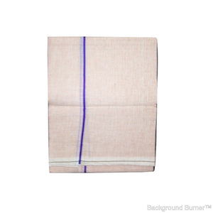 EXD512 Men's Trendy Border Dhoti With Velcro and Pocket on Colour Dhoti Size 4 Mulam / 2 Mtr