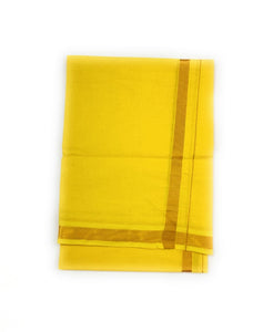 EXD642 Men's Pure Cotton Colorful Lungi in Gold Zari Borders in Size 2 Mtrs Single Vesti- 4 Muzham