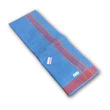 EXD669  Men's Pure Cotton Dhoti With 2"inch Plain Border Dhoti (Size 9x5)