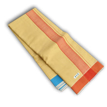 EXD669  Men's Pure Cotton Dhoti With 2"inch Plain Border Dhoti (Size 9x5)