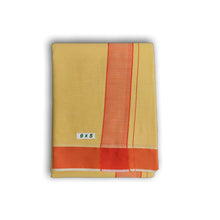 EXD669  Men's Pure Cotton Dhoti With 2"inch Plain Border Dhoti (Size 9x5)