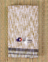 EXD109 Cotton Linen Dhoti with Velcro and Pocket on Dhoti Size 4 Mulam / 2 Mtr