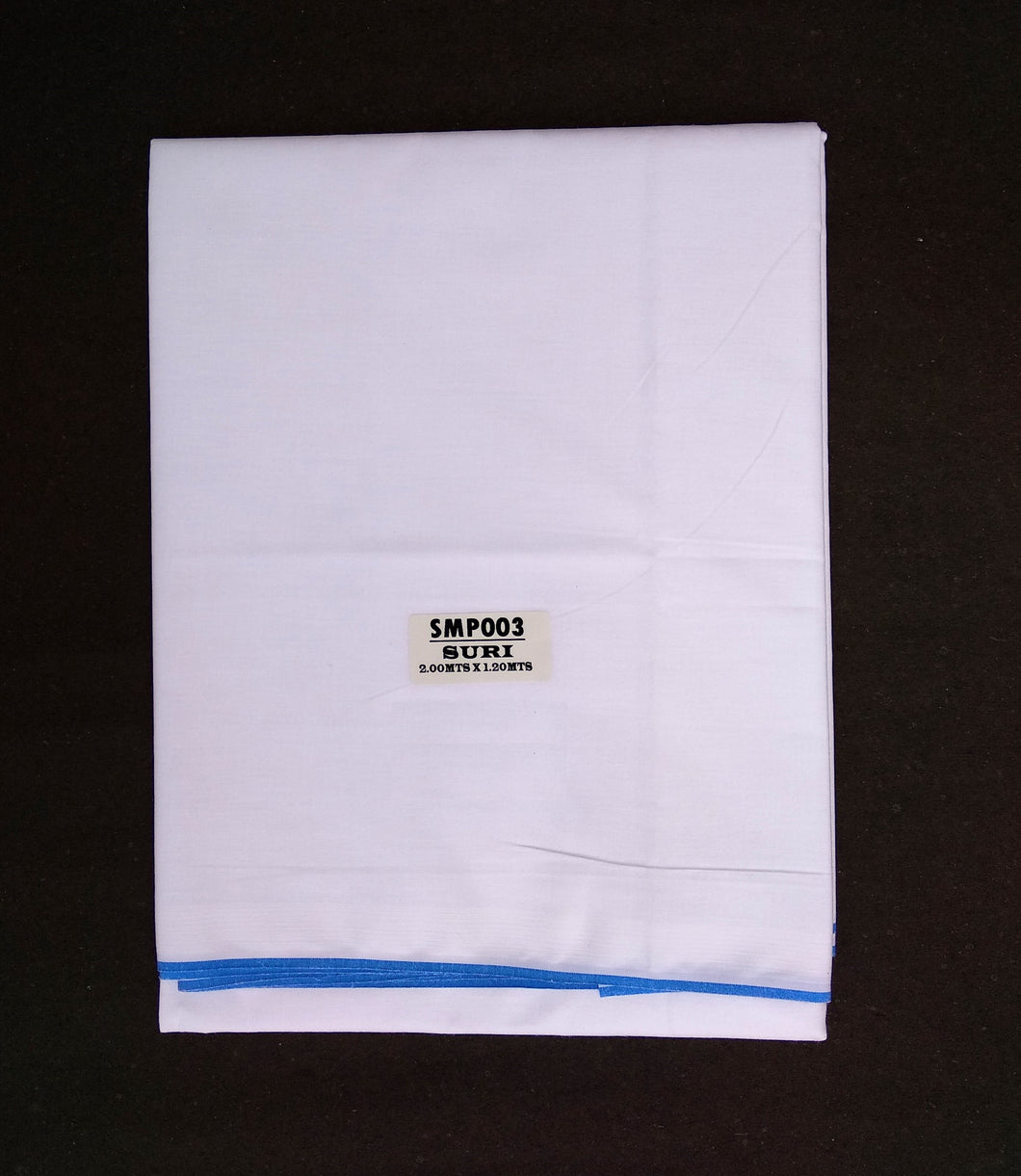 Pure Cotton White Lungi Size 2 Mtrs X 1.20 Mtrs