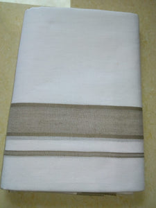 EXD300 Men's Cotton Traditional Dhoti With Velcro and Pocket on Bleach Dhoti Size Mulam 9 (or) 4.1Mtrs Double Dhoti